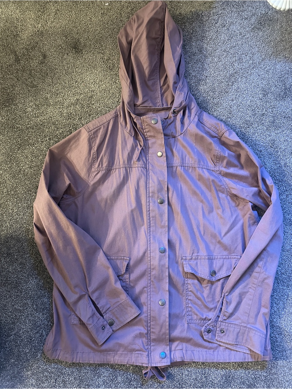 SO Woman’s Hooded utility coat - Mauve/ light purple